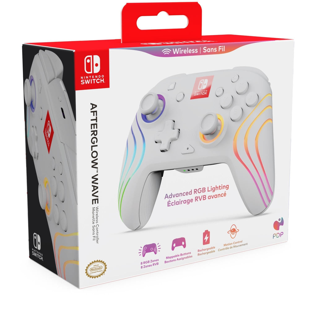 Afterglow Wave Wireless Controller for Nintendo Switch (White)